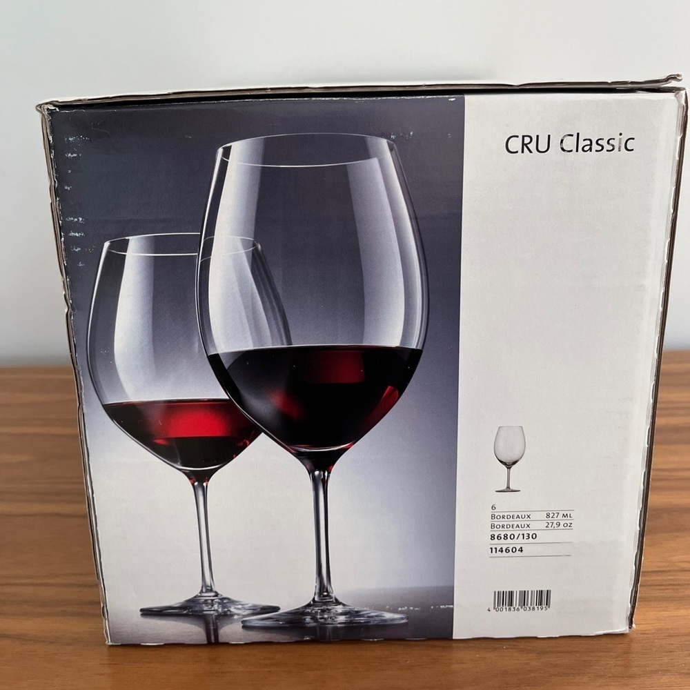 SCHOTT ZWIESEL Set of 6 Bordeaux Wine Glasses Cru Classic Tritan Dinner Party - Picture 6 of 14